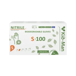 Bioloģiski sadalāmie nitrila cimdi N100, izmērs S