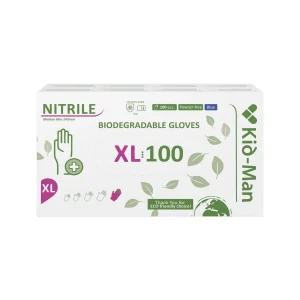 Bioloģiski sadalāmie nitrila cimdi N100, izmērs XL