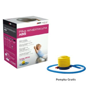 Fizioterapijas bumba zila 65cm ar pumpi ABS