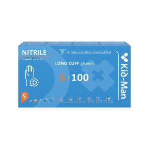 Gari nitrila cimdi, N100, izmērs S