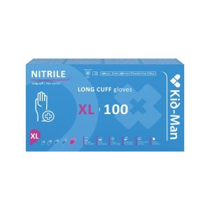Gari nitrila cimdi, N100, izmērs XL