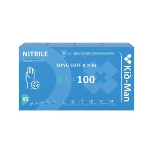 Gari nitrila cimdi, N100, izmērs XS