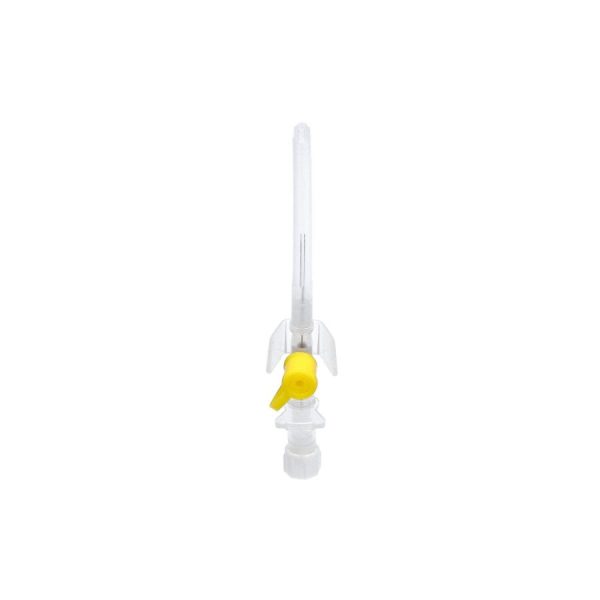 Intravenozā kanila 0,7x19mm (24G, dzeltena), bez ftalātiem, sterils, A100