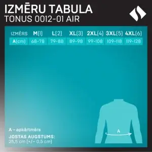 Korsete jostas daļai 0012-01 AIR