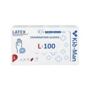 Lateksa cimdi, N100, izmērs L