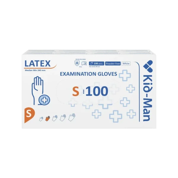Lateksa cimdi, N100, izmērs S