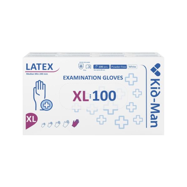 Lateksa cimdi, N100, izmērs XL