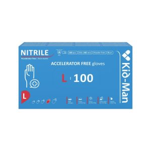 Nitrila cimdi bez akceleratoriem, N100, izmērs L