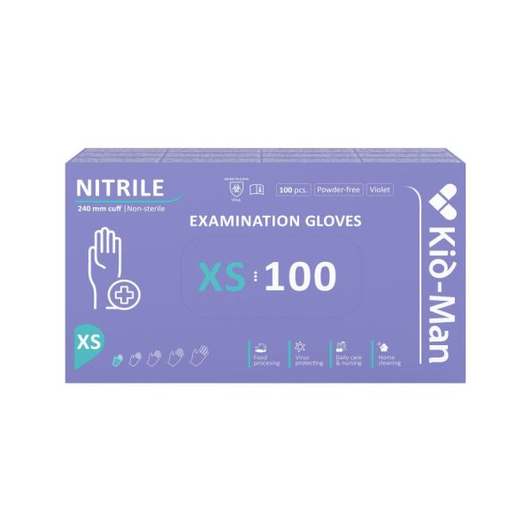 Nitrila cimdi, N100, izmērs XS