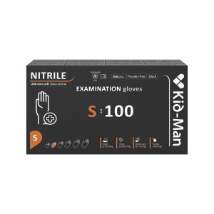 Nitrila cimdi melni, N100, izmērs S