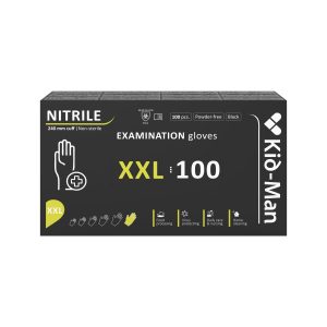 Nitrila cimdi melni, N100, izmērs XXL