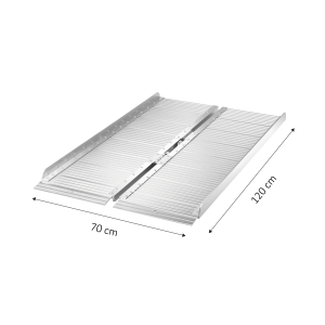 Alumīnija rampa riteņkrēslam, garums 120 cm