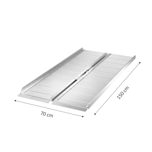 Alumīnija rampa riteņkrēslam, garums 150 cm