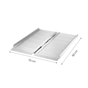 Alumīnija rampa ritenkrēslam, garums 90 cm