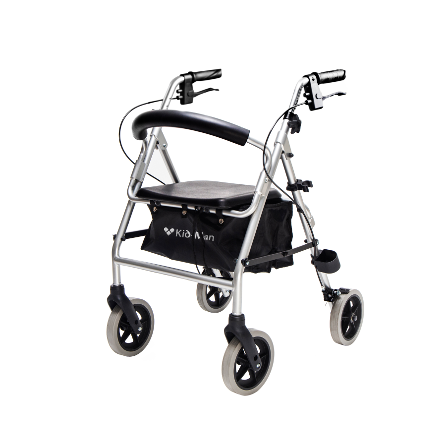 Rollators ar četriem riteņiem
