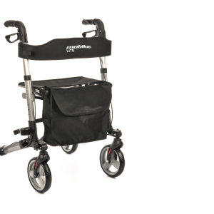 Rollators ar 4 riteņiem Mobilus Lite svara izturība 136kg